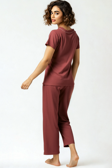 BLS - Misty Viscose Pajama Set - Rust
